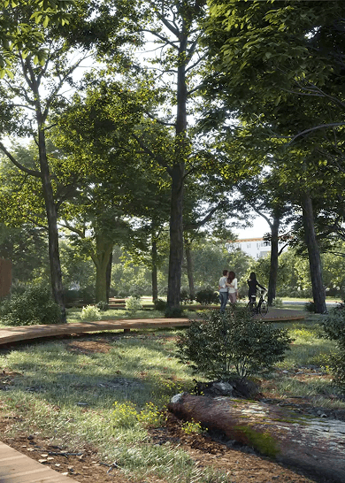 Рядом парки и скверы